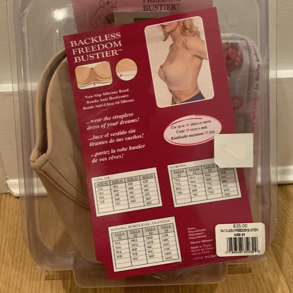 Backless freedom bustier Size 3 - Picture 3 of 3